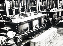 The first alumina electrolyzer in Japan.