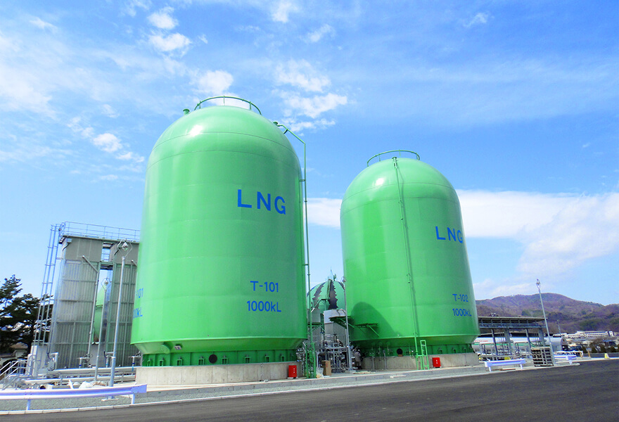 LNG円柱タンク