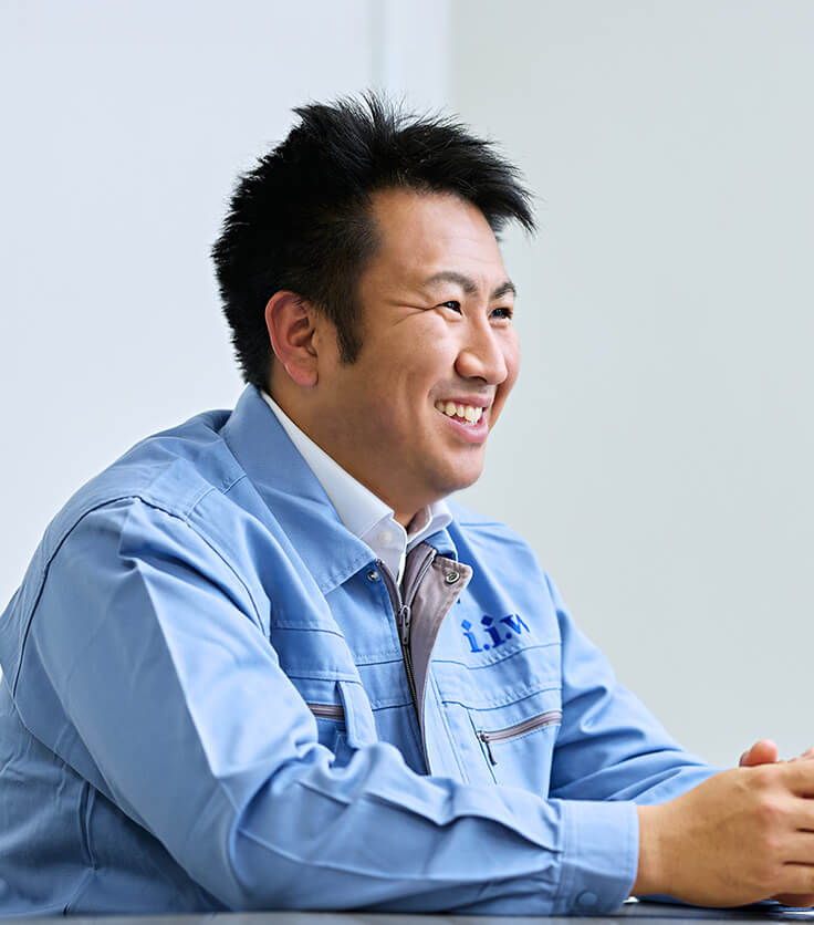 インタビュー中の舛井さん