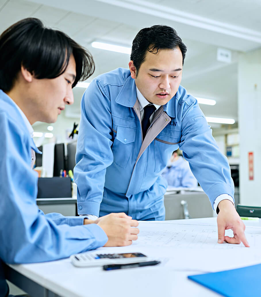図面を見ながら相談
